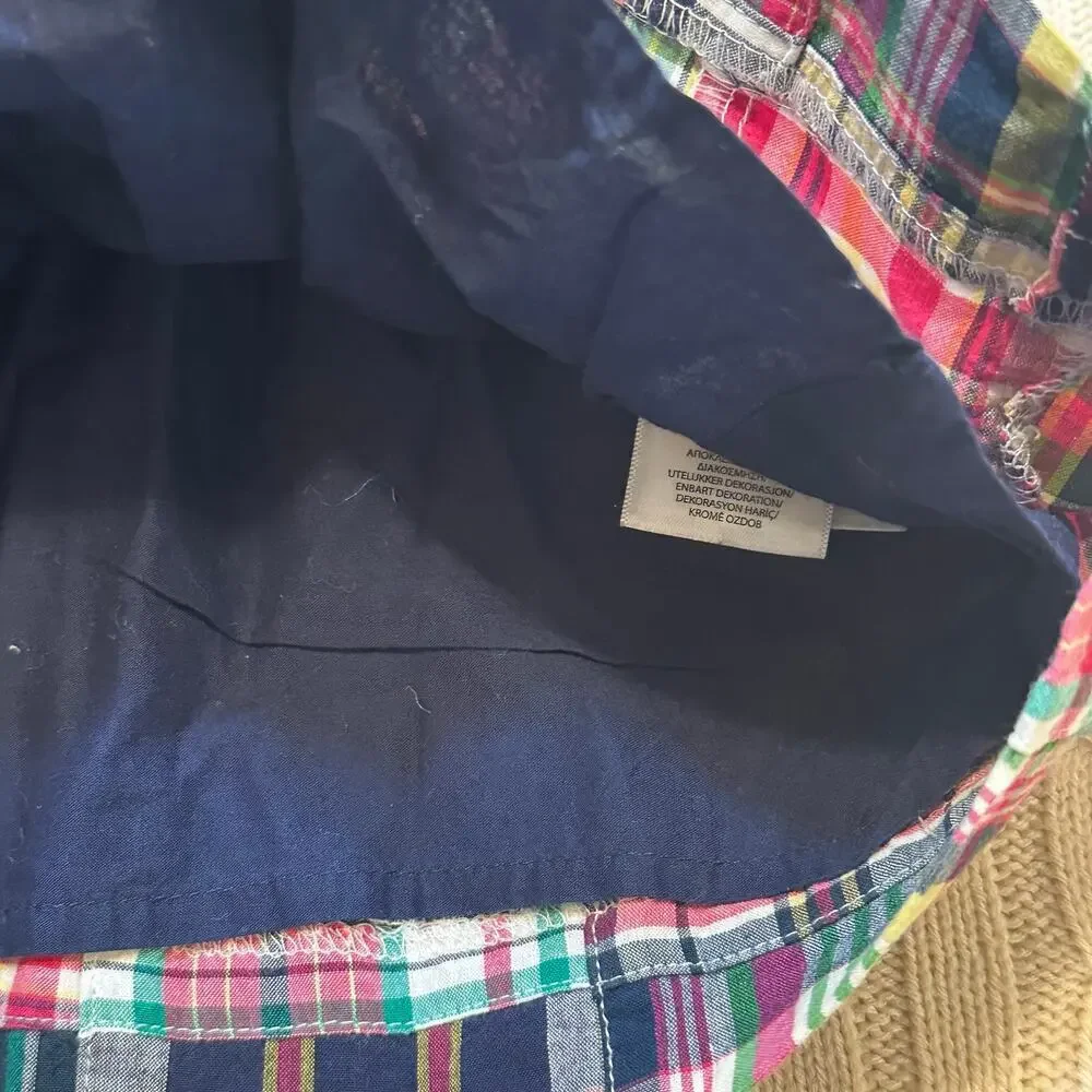 Polo Ralph Lauren Baby Girls Patchwork Madras Dress sz 6 months